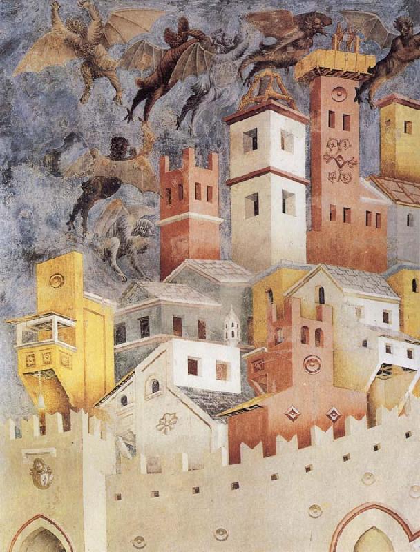 GIOTTO di Bondone The Devils Cast our of Arezzo china oil painting image